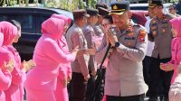 Kapolres Ketapang Beserta PJU dan Bhayangkari Laksanakan Kunjungan Kerja ke Polsek Kawasan Pelabuhan dan Polsek Benua Kayong
