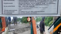 Diduga Pembangunan Prasarana, Sarana Dan Ultilitas Umum Rabat Beton Komp.Bali Indah Mar’ ap Ketebalan