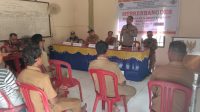 Bhabinkamtibmas Polsek Menyuke Hadiri Kegiatan Musdes Di Desa Lintah Betung