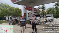 Cegah Penyalahgunaan BBM Subsidi Polsek Ngabang Mengimbau Untuk Tidak Menjual BBM Kepada Konsumen Yang Menggunakan Jerigen Dan Tanki Siluman