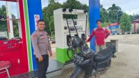 Patroli di SPBU, Upaya Polsek Kuala Behe Cegah Gangguan Kamtibmas