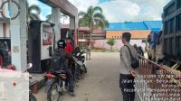 Patroli di SPBU, Personel Polsek Mempawah Hulu titipkan pesan kamtibmas