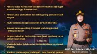 Kapolres Landak Imbau Warga Tingkatkan Kewaspadaan Hadapi Potensi Banjir dan Longsor