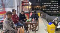 Tindak Kejahatan Ditekan, Polsek Air Besar Lakukan Patroli Malam