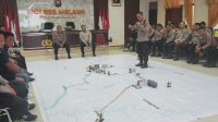 Polres Melawi Gelar Tactical Floor Game Operasi Lilin Kapuas 2025
