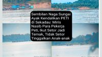 Diduga 9 Naga Sungai Ayak Kendalikan PETI di Sekadau: Miris Nasib Para Pekerja Tambang Emas Ilegal Dijadikan Tumbal Para Mafia 
