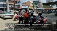 Personil Polsek Ngabang Lakukan Patroli Disekitaran Perbankan dan Tempat Perbelanjaan Antisipasi Gangguan Keamanan