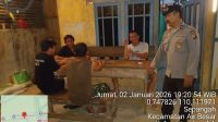 Cegah Kejahatan dan Narkoba, Polsek Air Besar Intensifkan Patroli Malam