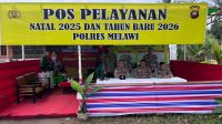 Polres Melawi Terus Berikan Pelayanan Humanis, Personel Tetap Semangat Amankan Masyarakat Saat Libur Tahun Baru