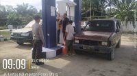 Polsek Air Besar Patroli SPBU dan Permukiman, Warga Diimbau Tetap Waspada
