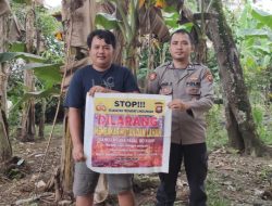 Personel Polsek Menjalin Gencarkan Patroli dan Himbauan Karhutla di Desa Menjalin