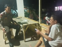 Patroli Malam Humanis, Polisi Perkuat Sinergi Keamanan Bersama Warga Sebangki