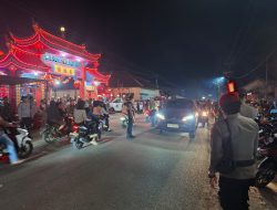 Polres Landak Amankan Malam Tahun Baru Imlek 2026 di Klenteng Ngabang