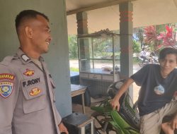 Patroli Rutin Siang Hari, Personel Polsek Menjalin Ajak Warga Jaga Kamtibmas