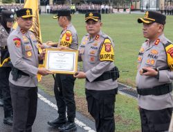 Kapolres Melawi Terima Penghargaan dari Kapolda Kalbar, Polres Melawi Raih Juara 2 Program Pemanfaatan Lahan Produktif