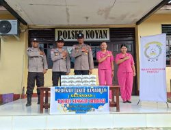 Wujud Kepedulian di Bulan Suci, Polsek Noya Berbagi dengan Masyarakat