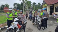 Penegakan Disiplin Internal, Kendaraan Personel Polres Landak Diperiksa Oleh Satlantas Bersama Anggota Propam
