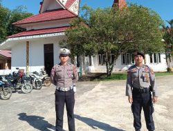 Wujud Pelayanan Polri, Ibadah Minggu di Entikong Berjalan Tertib dan Lancar