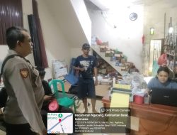 Personil Polsek Ngabang Terus Ciptakan Situasi Kondusif Lewat Patroli Sambang