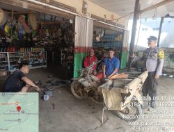Sambangi Bengkel Saat Patroli, Polisi Ingatkan Warga Waspada Curanmor