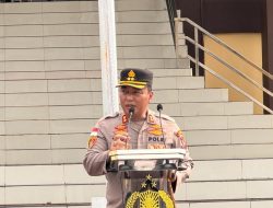 Apel Jam Pimpinan, Kapolres Sanggau Tekankan Kesiapan Personel Sambut Arus Mudik Lebaran