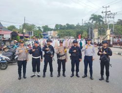 Sholat Id di Halaman Kantor Bupati Sanggau Berjalan Tertib dan Kondusif
