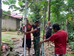 Pembuatan Sumur Bor Jadi Program Unggulan TMMD Ke-128 Kodim 1204/Sanggau di Dusun Batu Tujuh  ‎