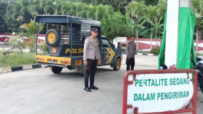 Cegah Gangguan Kamtibmas, Polsek Kembayan Rutin Patroli Objek Vital