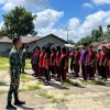 Tingkatkan Disiplin Pelajar, Satgas TMMD Sanggau Berikan Pelatihan PBB di SMPN 5 Semayang