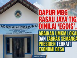 Dapur MBG Rasau Jaya Tiga Dinilai ‘Egois’, Abaikan UMKM Lokal dan Tabrak Semangat Presiden Terkait Ekonomi Desa.