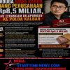 Diduga Bawa Kabur Uang Perusahaan Rp8,5 Miliar, A,O Terancam Dilaporkan Majemen Prusahaan ke Polda Kalbar