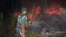 Gerak Cepat Kodim 1204/Sanggau dan tim Gabungan Padamkan Karhutla 10 Hektare di Tayan Hilir