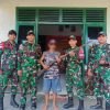 Jaga Keamanan Perbatasan, Satgas Pamtas RI-Malaysia Yonarmed 19/Bogani Terima Dua Senjata Api Rakitan dari Warga