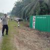 Truk Kontainer Oleng di Jalan Batang Tarang–Tayan Hulu, Pengendara Motor Tewas di Tempat