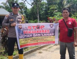 Cegah Karhutla Sejak Dini, Polsek Tayan Hulu Gencarkan Patroli dan Edukasi Warga