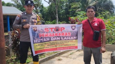 Cegah Karhutla Sejak Dini, Polsek Tayan Hulu Gencarkan Patroli dan Edukasi Warga