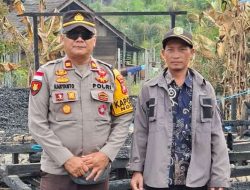 Ringankan Beban Korban Kebakaran, Polsek Noyan Salurkan Bantuan Kebutuhan Pokok