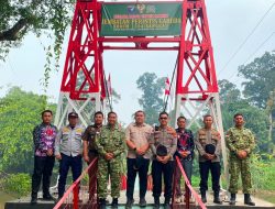 Wakapolres Sanggau Hadiri Launching Jembatan dan Sumur Bor yang Dipimpin Presiden Prabowo