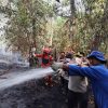 Kapolres Sanggau Turun Langsung Padamkan Karhutla di Segole, Api Berhasil Dikendalikan