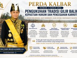 SULTAN SYARIF MELVIN ALKADRIE, S.H. Soroti Penempatan Perda Kalbar Nomor 1 Tahun 2022: Kearifan Lokal, Kepastian Hukum, dan Pencegahan Karhutla Harus Berjalan Seimbang
