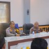 Kapolres Sintang Terima Tim Satgas Edukasi Karhutla Lemdiklat Polri.