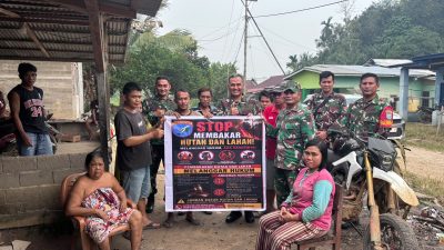 Tim Mabes TNI Sosialisasikan Pencegahan Karhutla kepada Masyarakat Desa Empoto