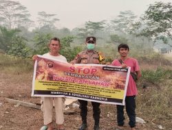 Polsek Beduai Gencarkan Sosialisasi Cegah Karhutla, Warga Diingatkan Bahaya Membakar Lahan
