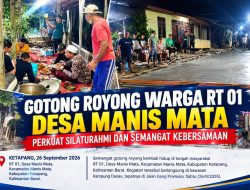 GOTONG ROYONG WARGA RT 01 DESA MANIS MATA PERKUAT SILATURAHMI DAN SEMANGAT KEBERSAMAAN