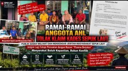 PUBLIK SUDAH MELIHAT DAN MENDENGAR JERITAN MASYARAKAT SEPUK LAUT