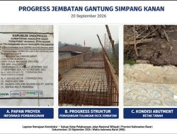 Jembatan Gantung Rp12,8 Miliar di Kubu Raya Jadi Perhatian, Mutu Pekerjaan dan Pengawasan Diminta Diaudit