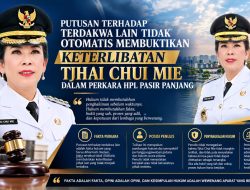 PUTUSAN TERHADAP TERDAKWA LAIN TIDAK OTOMATIS MEMBUKTIKAN KETERLIBATAN TJHAI CHUI MIE DALAM PERKARA HPL PASIR PANJANG