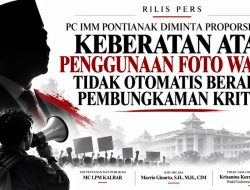 JURU BICARA WAGUB KALBAR: KEBERATAN ATAS PENGGUNAAN FOTO TIDAK BOLEH LANGSUNG DITAFSIRKAN SEBAGAI PEMBUNGKAMAN KRITIK
