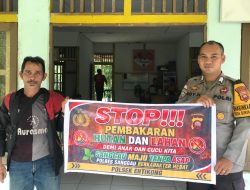 Cegah Karhutla dan Kabut Asap, Polsek Entikong Ajak Warga Lebih Peduli terhadap Lingkungan