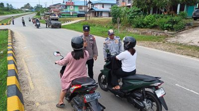 Operasi Patuh Kapuas 2026 di Entikong, Polisi Periksa Puluhan Kendaraan dan Utamakan Keselamatan